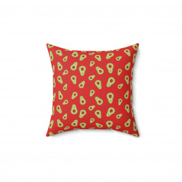 Spun Polyester Square Pillow - Orange